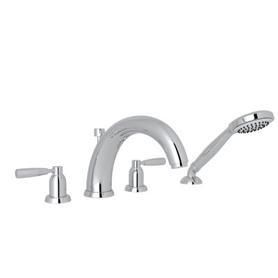 Holborn 4-Hole Deck Mount Tub Filler With U-Spout