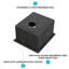 Évier de cuisine noir en acier inoxydable - cuve de cuisine encastrée à simple cuve en acier inoxydable de calibre 16 de 10 po x 17 po x 10 po de profondeur Gunmetal