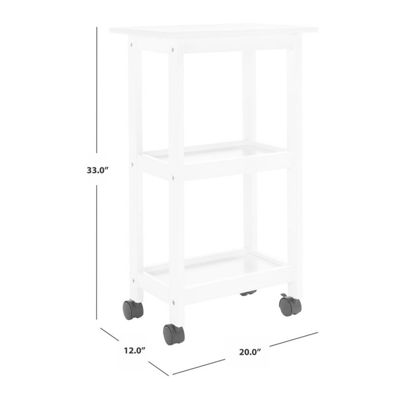 Geralynn Kitchen Island, White