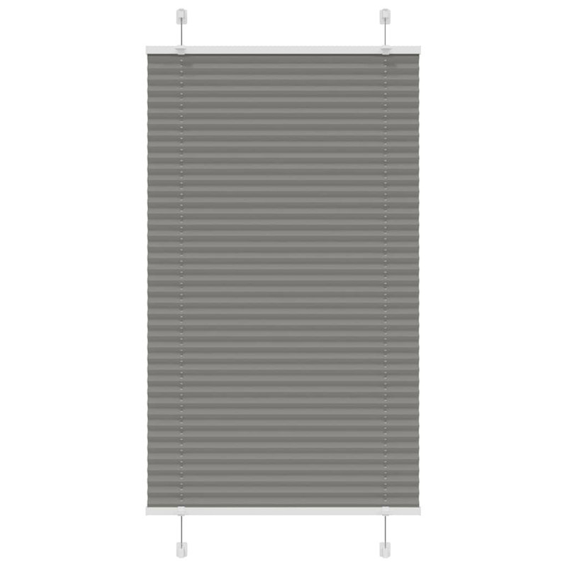 Room Darkening Pleated Shade, Anthracite, 70cmW x 100cmL
