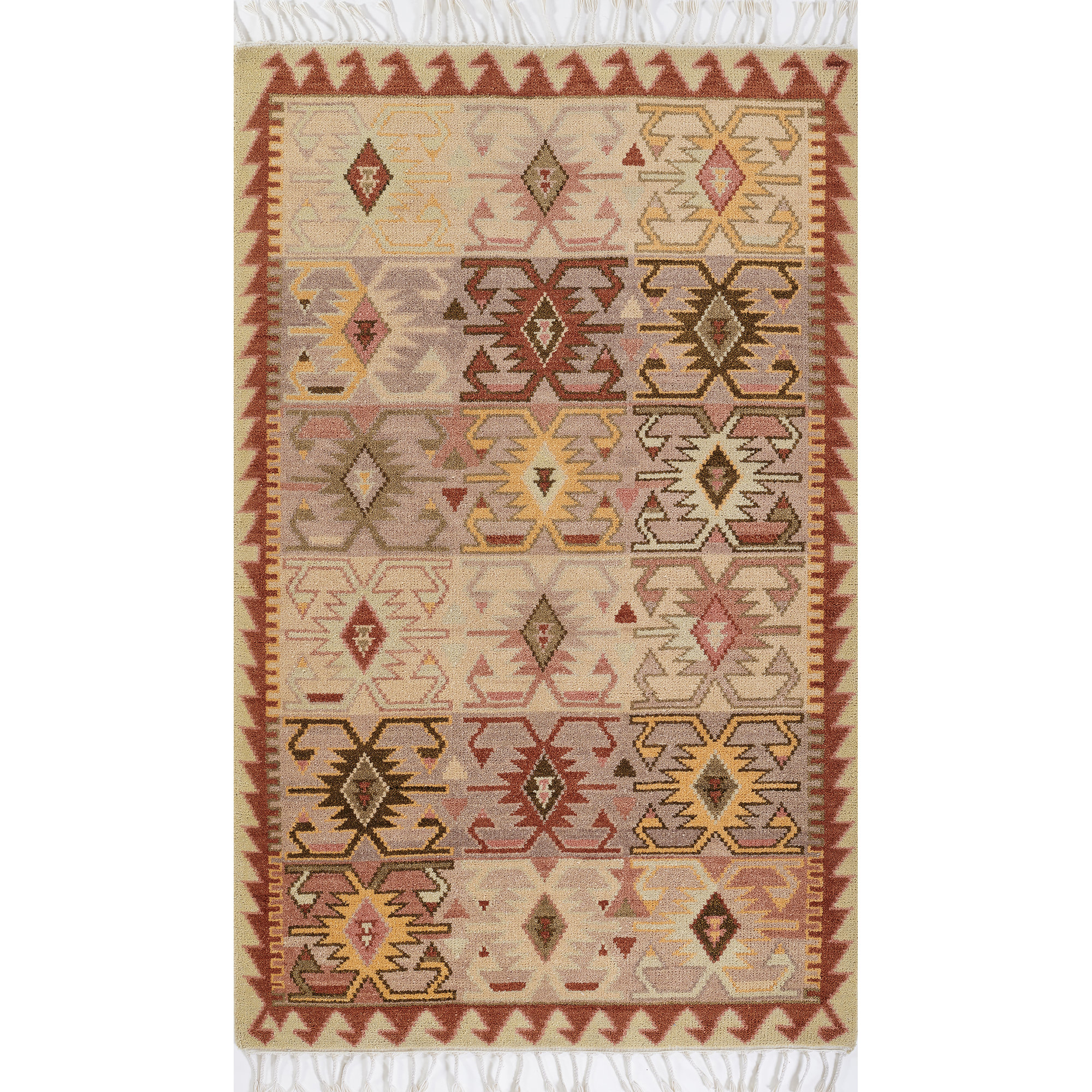 Handmade Wool Rug, Rectangle 2' x 3'