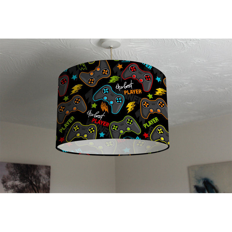 Drum Cotton Lamp Shade ( Screw On ), 22cm H x 25cm W x 25cm D