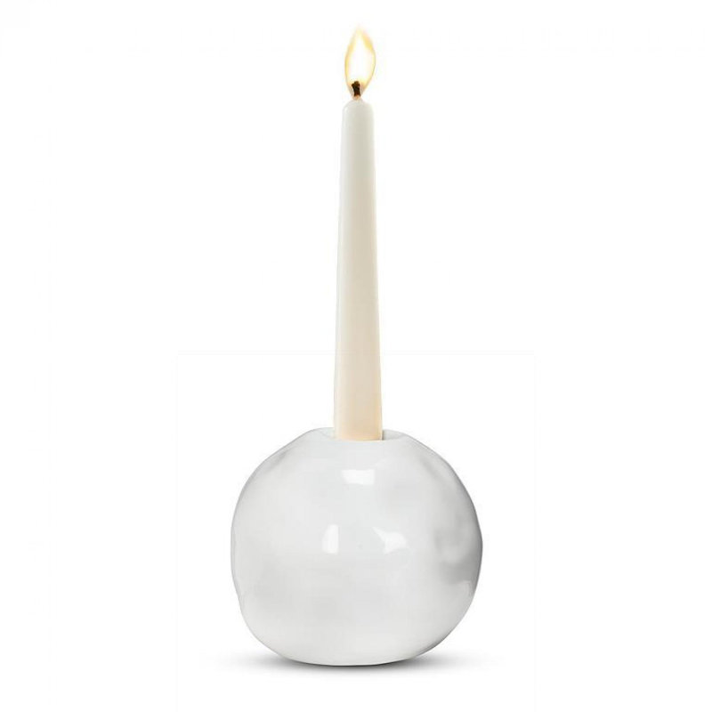 Snowball Taper Candle Holder