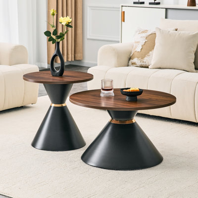 Ensemble de tables basses rondes 2 pièces