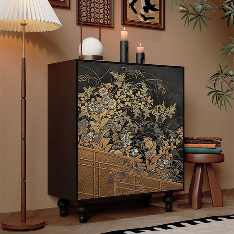 Armoire de rangement en bois massif