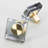 1 3/16" Square Clear Black Glass Knob-105708064