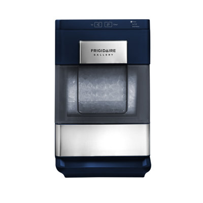 Frigidaire Gallery 33 lb Machine à glaçons de comptoir, accents en acier inoxydable, glace en forme de pépite