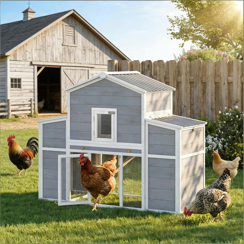 Maison pour animaux en bois, grand poulailler, poulailler