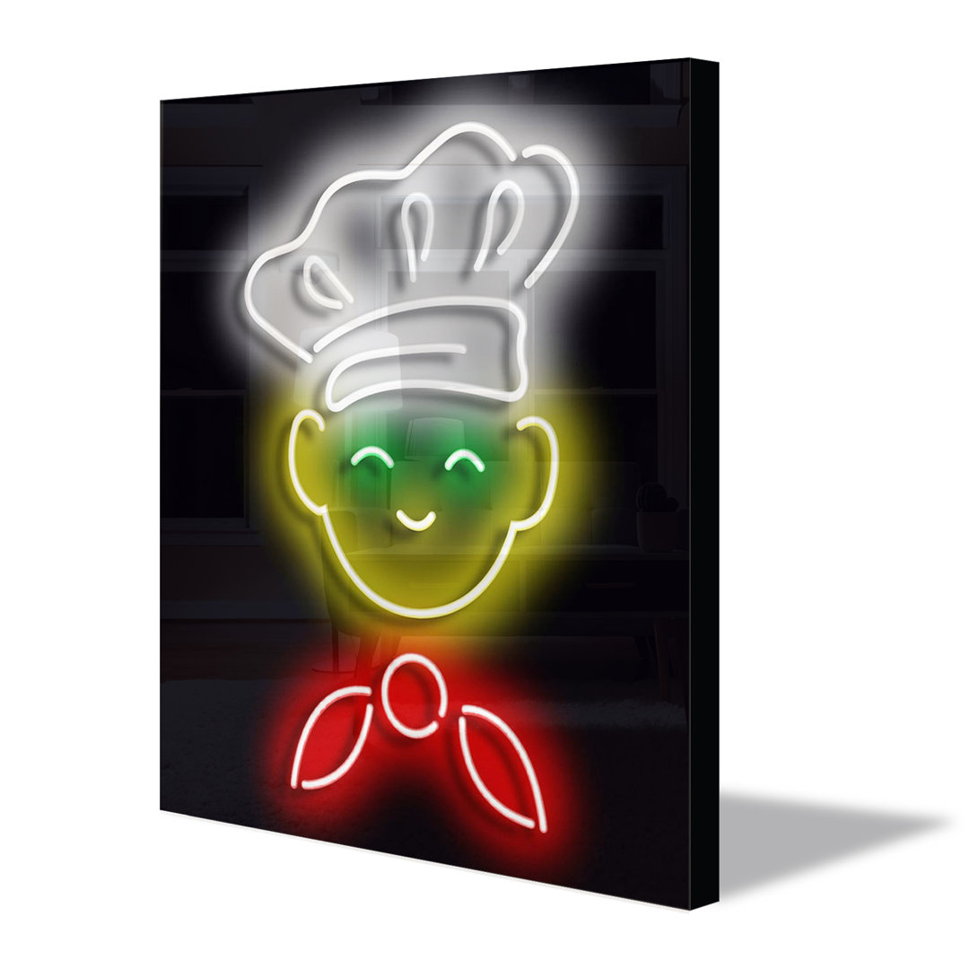 Chef LED Neon Sign Wall Décor