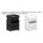17.7"W Modern Style LED Nightstand With 2 Drawers,White Night Stand With Charging Station Sliding Top, Bedside Table For Living Room-1984764209