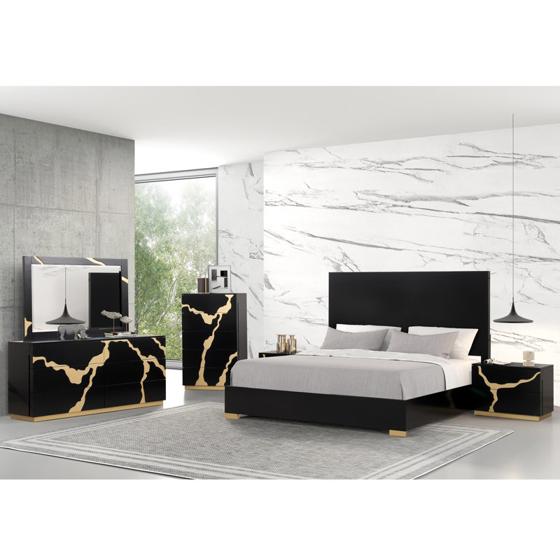 Ensemble de chambre à coucher 6 pièces Heckstall, Grand