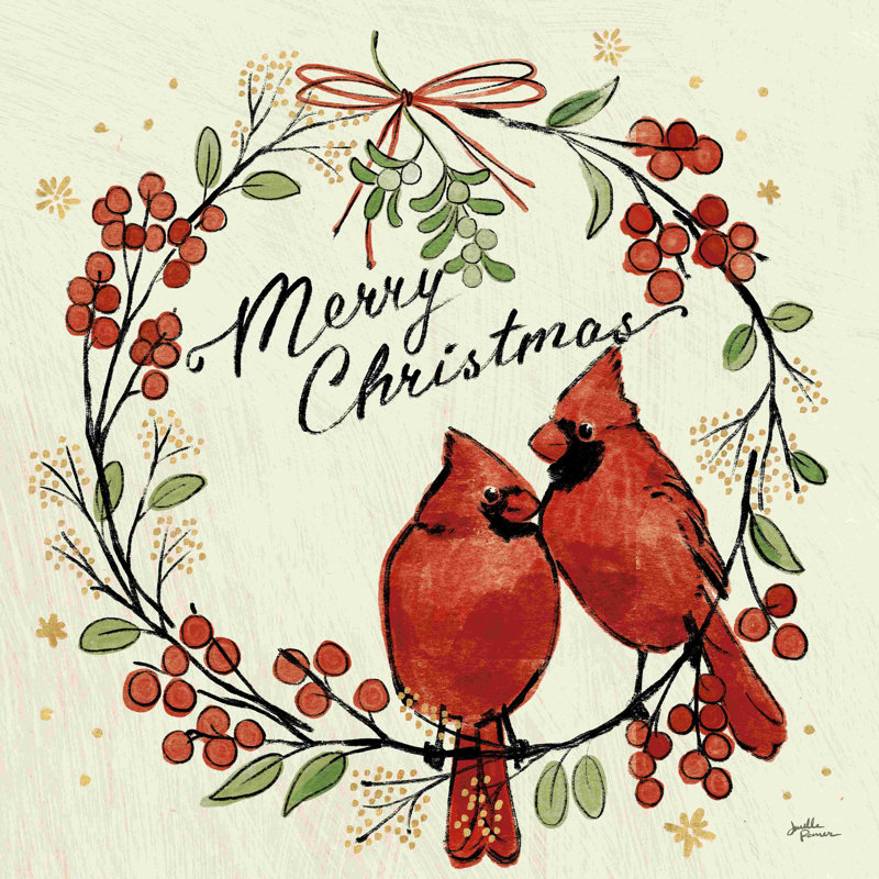 Inséparables de Noël, H 12 po x l 12 po