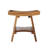 EcoDecors - Serenity, 18 Inch Wide - Teak Shower Bench - Bathroom Stool Seat - in Earthy Teak
