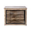 Niche pour chien en bois à échelle moyenne avec deux portes - Accessoire d'intérieur chic - Caisse élégante moyenne