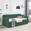 Lit de jour simple avec canapé-lit capitonné de taille simple avec accoudoirs ondulés (80,5 po x 44,5 po x 33,5 po)