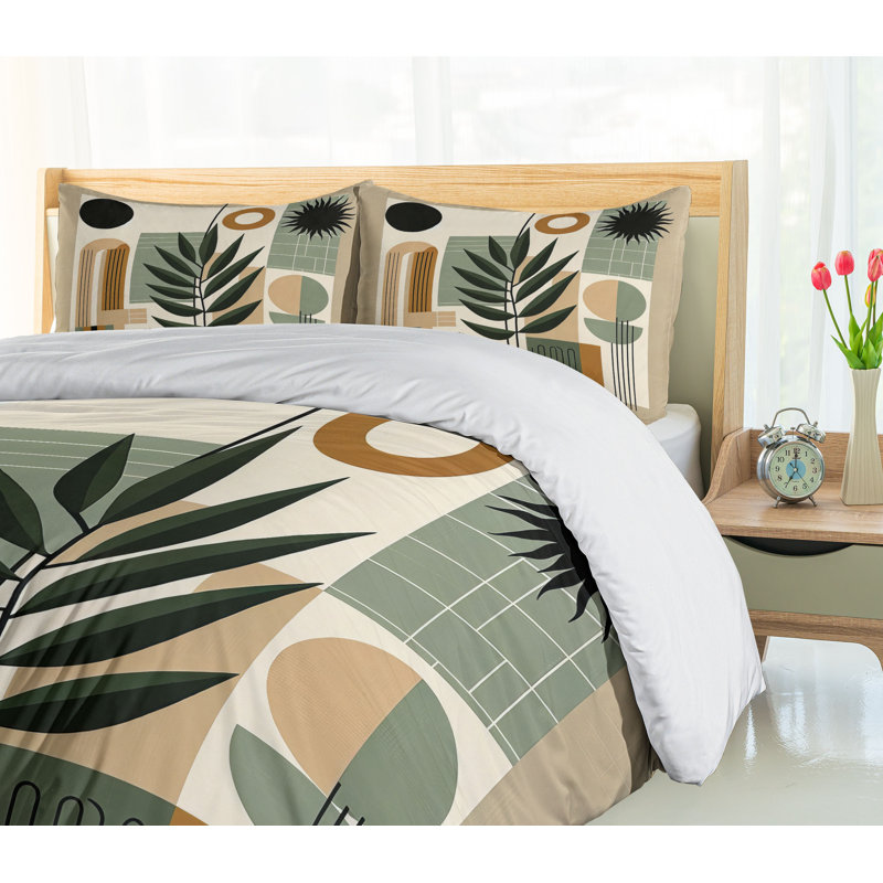 Monstera Duvet Cover, Queen Duvet Cover + 2 Standard Shams
