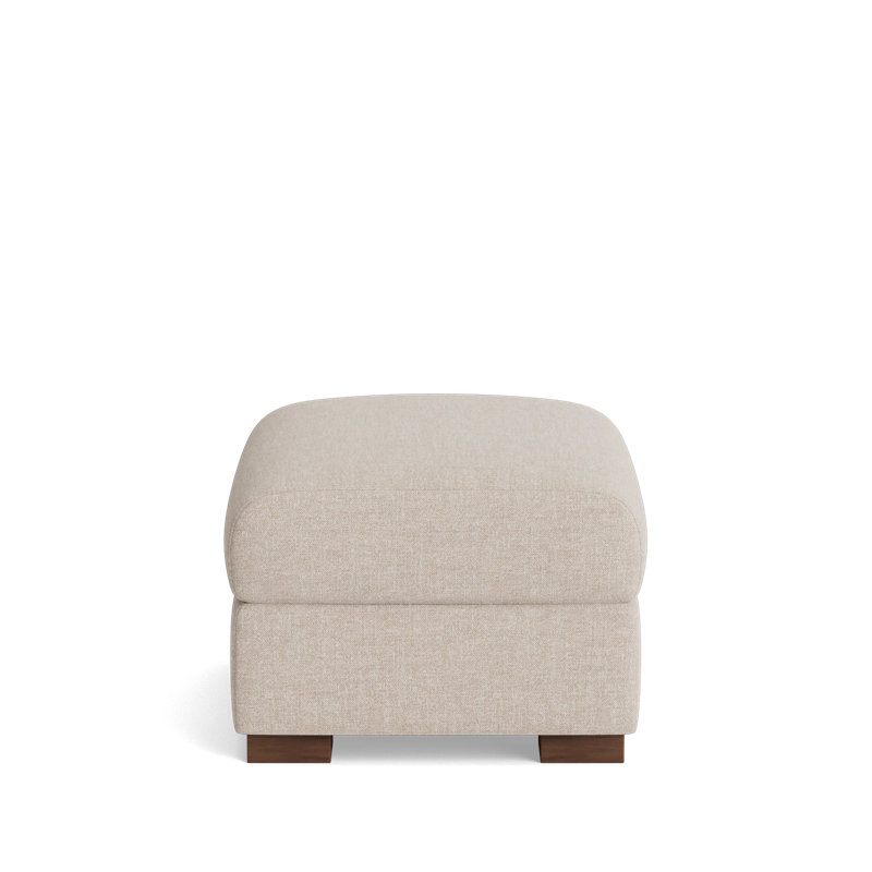 Catalina Ottoman, Performance Weave - Natural