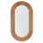 Joshlynn Solid Wood Oval Wall Mirror