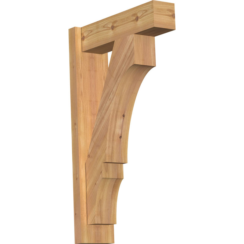 Bloc balboa rustique en bois rustique, P 18 po x H 30 po, Cèdre rouge de l'Ouest l 5 1/2 po (lisse)