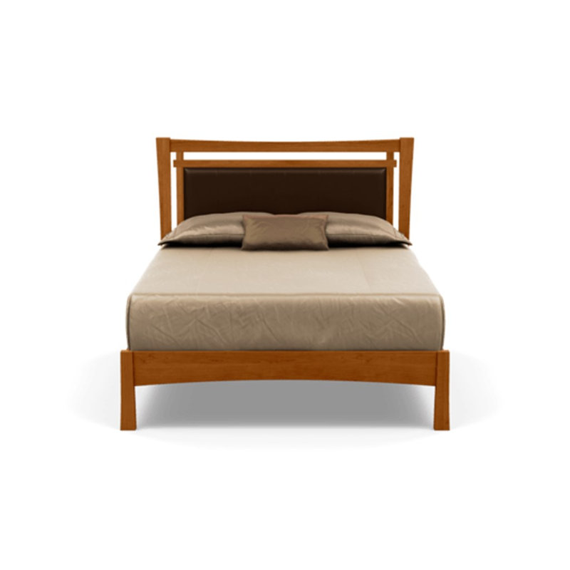 Monterey Upholstered Bed, Natural Cherry, King, Coffee