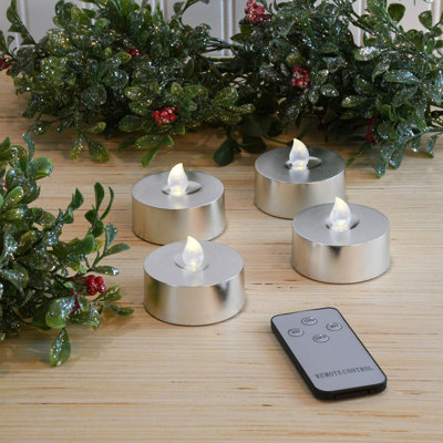 Extra Large Battery Operated Tea Lights with Remote Control