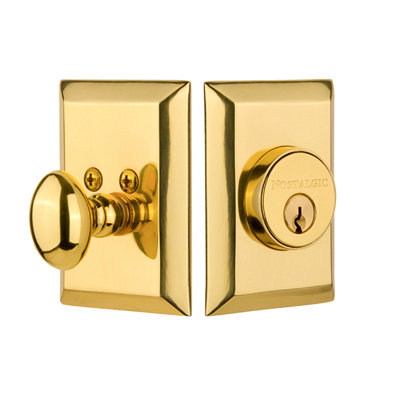 Nostalgic Warehouse New York Plate Single Cylinder Deadbolt