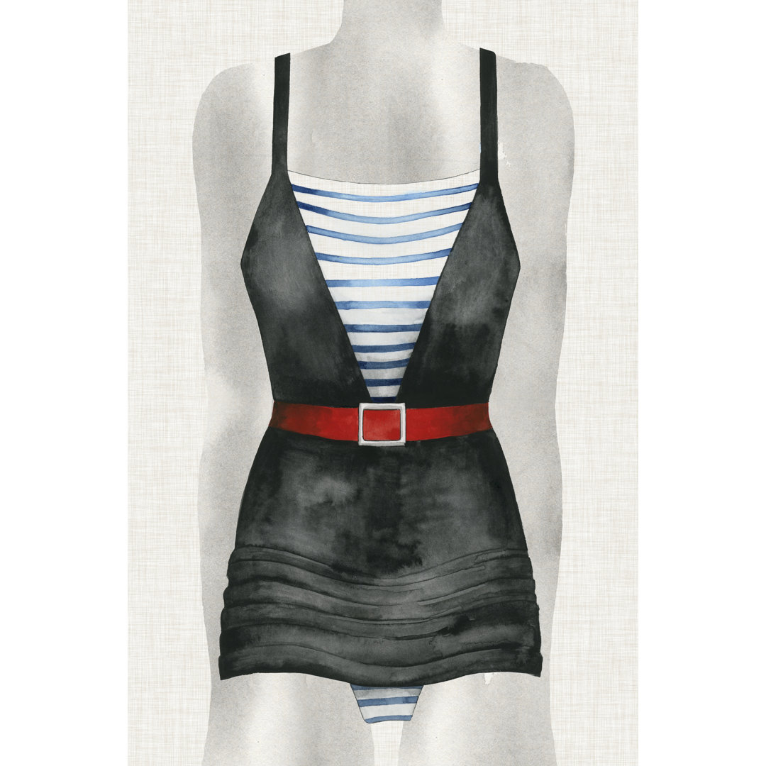 Leinwandbild Vintage Bathing Suit IV von Grace Popp