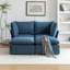 Canapé modulaire en velours côtelé 4 pièces avec deux repose-pieds Hepworth-109010454