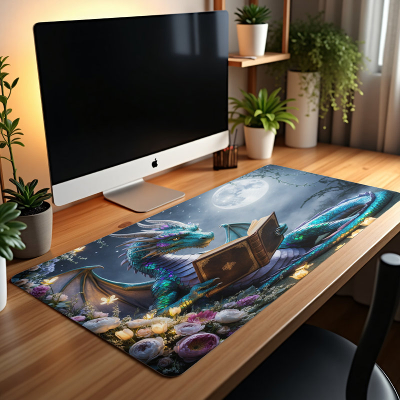 Polyester Desk Pad, 14.4x12.1