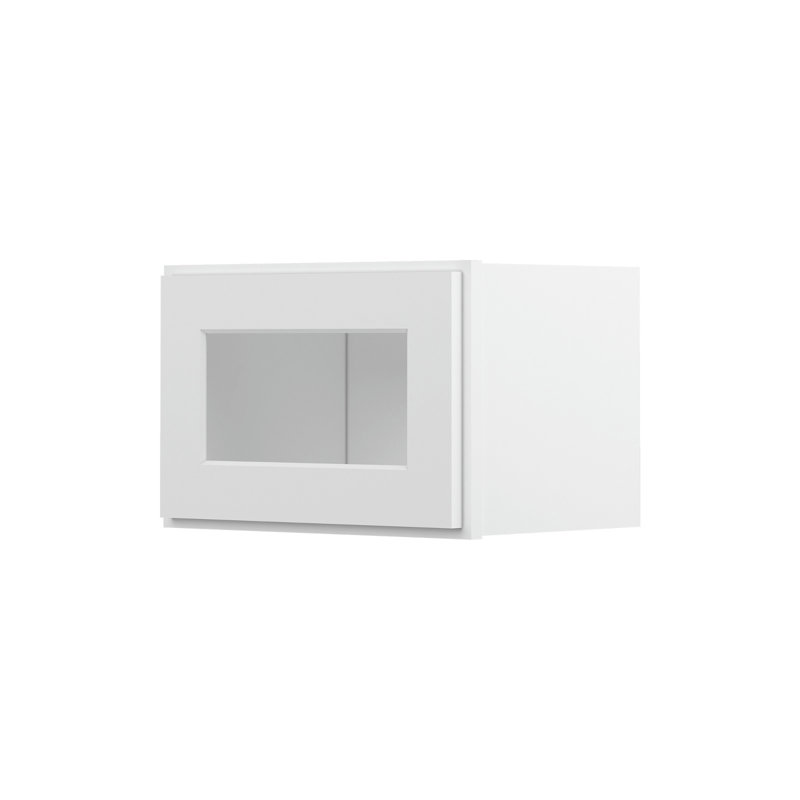 Meuble de cuisine mural, à une porte (vitre non incluse), à ​​monter soi-même, 30,5 cm (P) x 45,7 cm (L) x 30,5 cm (H), blanc
