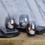 Ensemble de porte-votives en verre 3 pièces