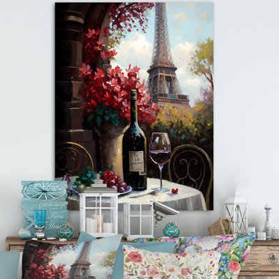 Savouring Red Wine By The Paris Eiffel Tower II " Savouring Red Wine By The Paris Eiffel Tower II "