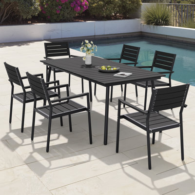 Auminum Outdoor Stackable Dining Armchair