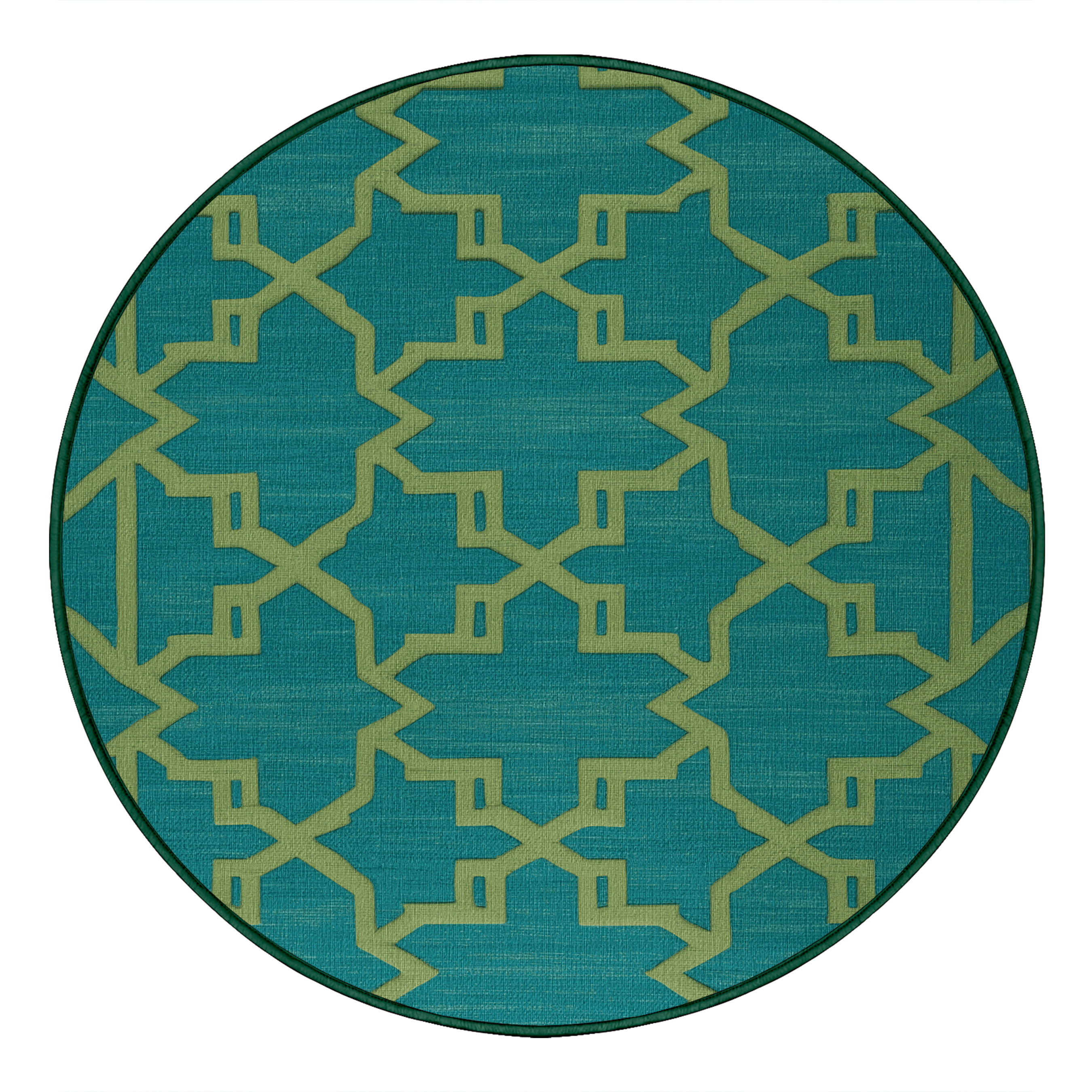 Hokku Designs Machine Washable Trellis Green Area Rug - Wayfair Canada