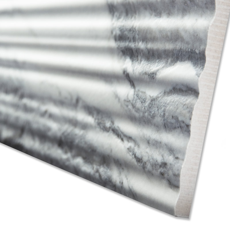 Touche Pleated Deco 11-3/4 In. X 23-1/2 In. Porcelain Floor And Wall Tile