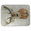 Front deer portrait Bath Mat with Non-Slip Backing - Quick Dry Memory Foam Bathroom Rug - Absorbent - Modern Plush Spa-Style - Machine Washable