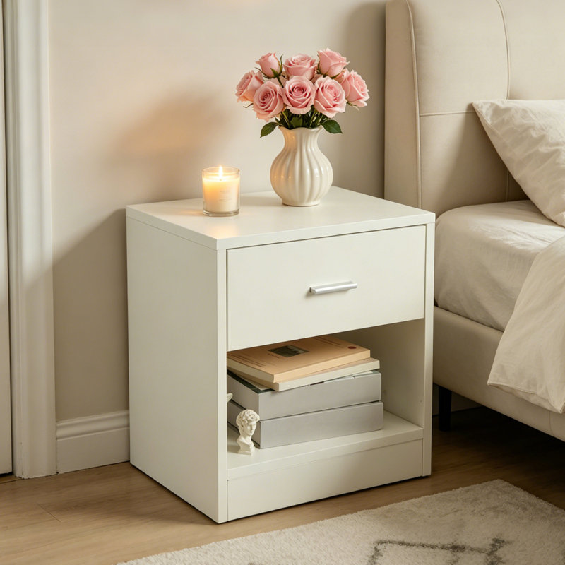 15.35 " W Standard Drawer Nightstand