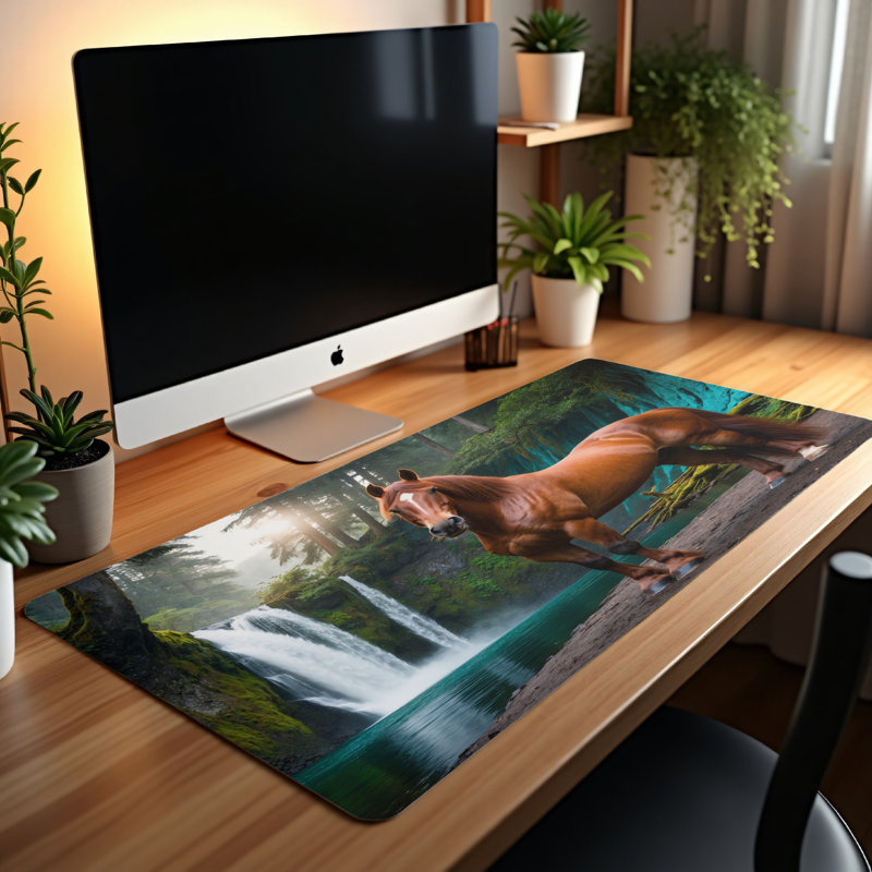 Polyester Desk Pad, 14.4x12.1