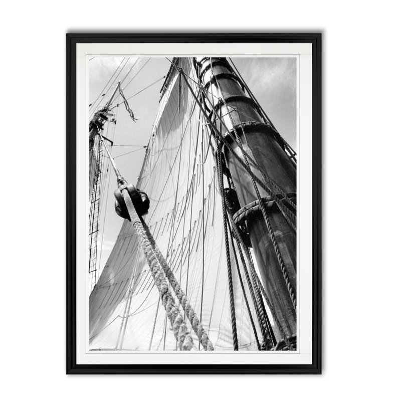 « set voile iii », reproduction sur toile, Noir, H 30,5 po x l 42,5 po x P 1,5 po