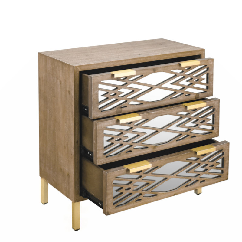 Commode décorative 3 tiroirs Jhasmine