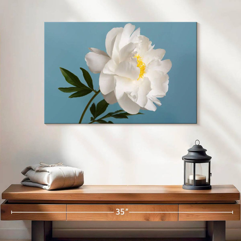 Fleurs de pivoine blanche, H 16 po x l 24 po