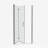 1 3/8" Adjustment,Universal Pivot Shower Door, With 1/4" Tempered Glass Finish 3272-119869655