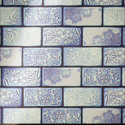 Carreau de céramique à motif de style métro de 3 po x 6 po Antic Feelings