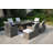 Karen Rectangular 8 - Person 71" Long Fire Pit Table Dining Set With Cushions