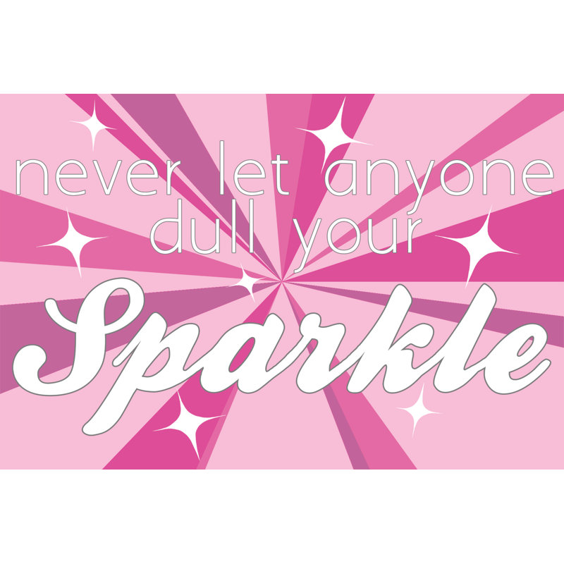 Sparkle - Wrapped Canvas Print, 30cm H x 46cm W x 3.8cm D