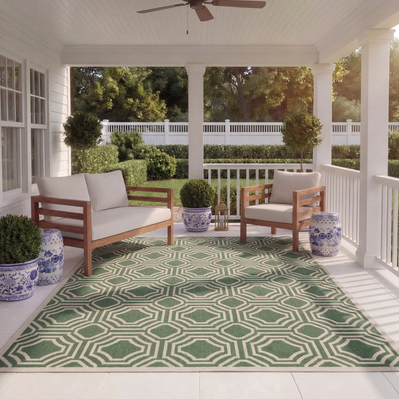 Tapis intérieur / extérieur Arneshia, Rectangle 8 pi x 11 pi