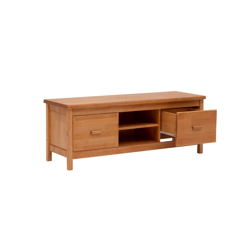 TV Stand for TVs up to 65" Solid Wood Coussoule, Oak