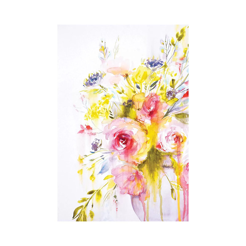 Colorful Bouquet II by Lesia Binkin - Wrapped Canvas Gallery-Wrapped Canvas Giclée, 20.32 cm H x 30.48 cm W