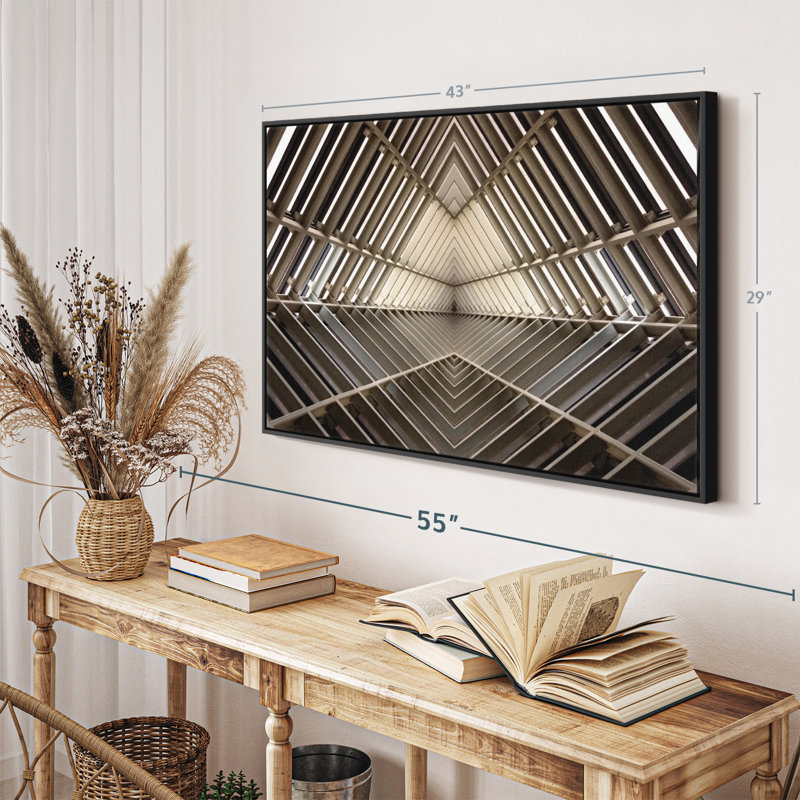Mirror Image Architecture Canvas Print, 29" H x 43" W