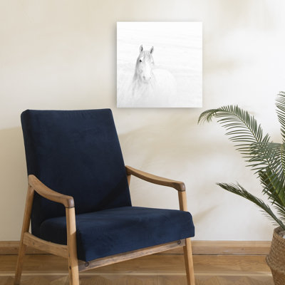 «Ethereal White Horse Dreamy Elegant Ethereal Horse Portrait», art mural